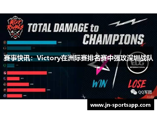 赛事快讯：Victory在洲际赛排名赛中强攻深圳战队